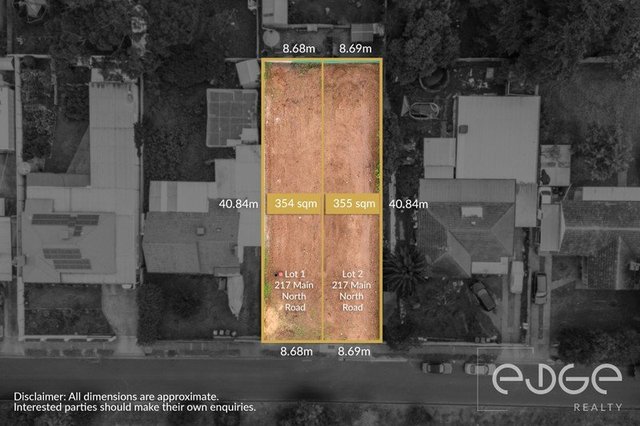 Proposed Allotment 1 & 2, 217 Main North Road, SA 5112