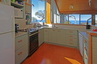 Well set up Kitchen with great outlook