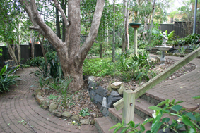 Back yard stairs