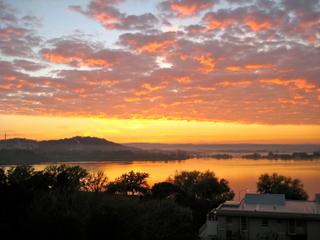 Sunrise across the lake 