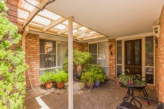 Front pergola to entrance to home 