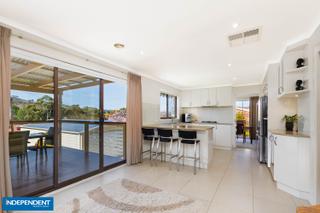 Family room and kitchen