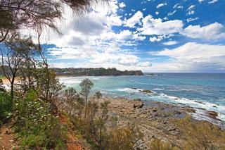 Cliff edge view to North East over Malua Bay