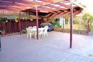 Covered pergola area