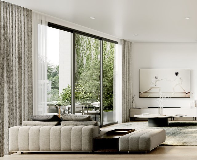 Central Park - Floor-to-ceiling windows maximise north-easterly aspect - Type K, ACT 2611