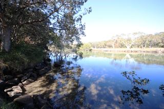 This is your fishing spot - across the road