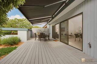 Deck with Retractable Awning