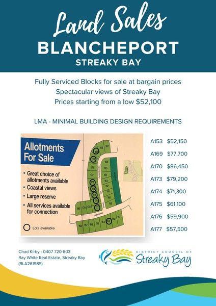Land sale Blancheport Heights, SA 5680