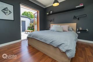 master bedroom with private courtyard