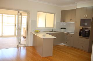 kitchen and enclosed terrace