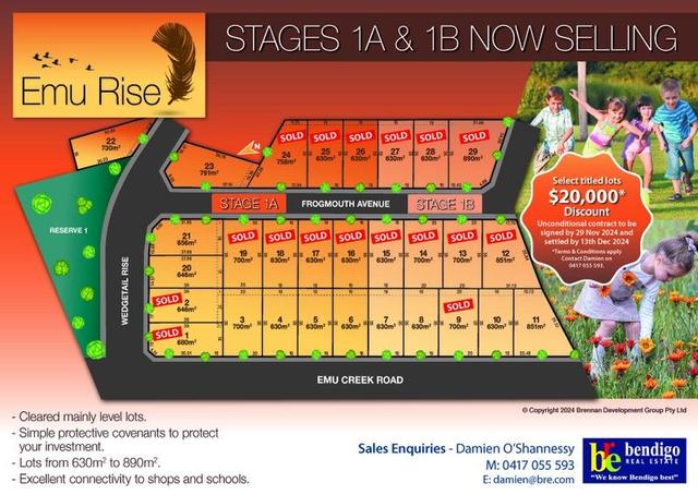 1-29/null Emu Rise  - Stage 1a & 1b, VIC 3551