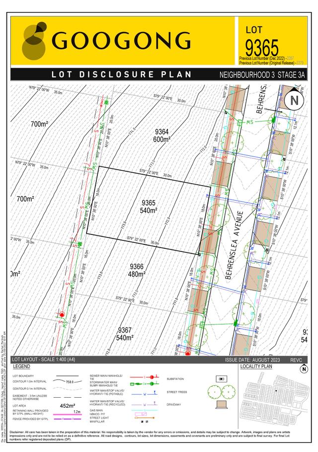 New Land - Lot 9365, NSW 2620