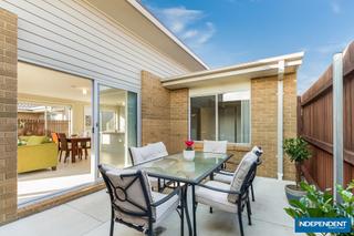 Paved entertaining area