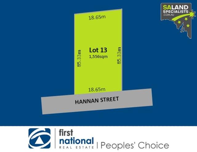 Lot 13 Hannan Street, SA 5374