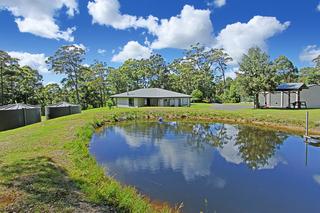 Rear View of House, Dam, Water Tanks & Sheds