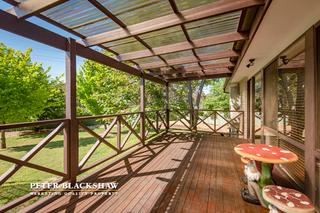 Covered entertaining deck