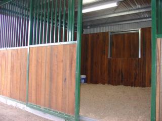 Inside stables