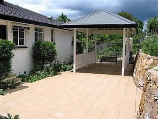 Rear garden patio