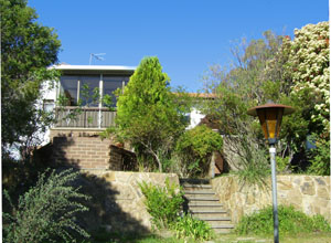view to back of home