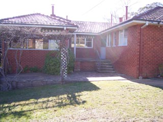 rear of house