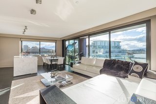 Open-plan living and dining
