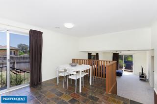 Dining area with slate floors