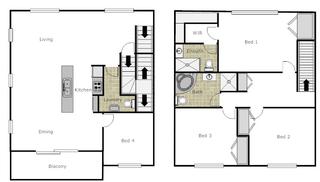 4 bedroom apartment floorplan