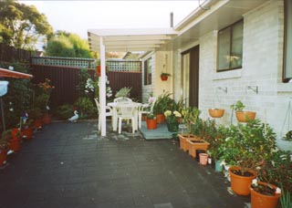 Rear courtyard