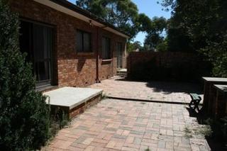 Paved courtyard