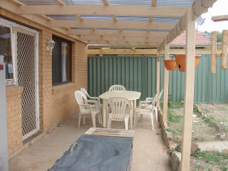 Rear pergola