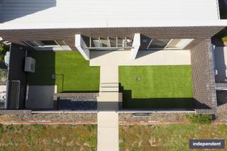 Aerial shot of courtyard