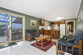 family room to kitchen