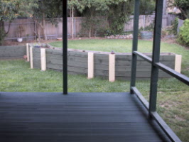 Deck to backyard