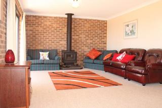 Lounge with woodfire