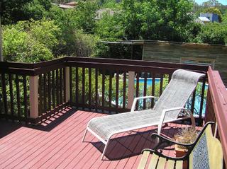 Deck to pool