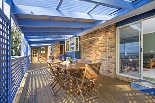 spacious northerly deck