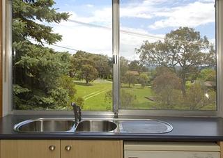 Kitchen window view