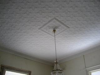 Pressed metal ceiling