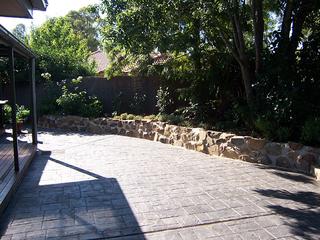 Back paved area