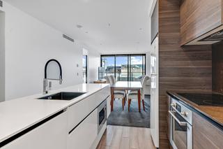 Open plan kitchen and living