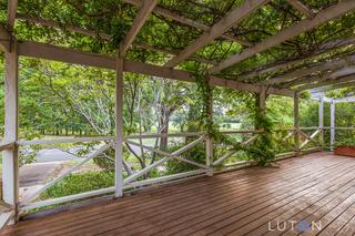 Front wisteria covered deck (2020-02-19)