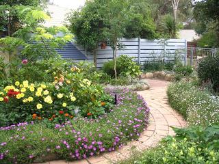 Rear courtyard