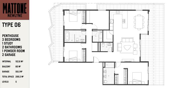 Mattone - Penthouse at Newlyne, ACT 2602