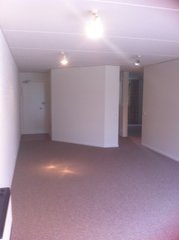 Balcony view back to front door living area 