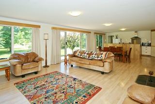 Open plan Kitchen, Dining and Lounge area.