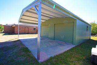 Shed and carport