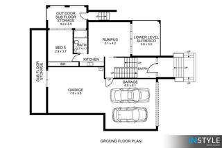 lower level floor plan