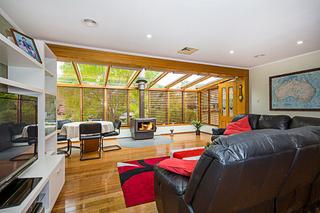 Glass roof to living area