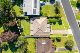Boundary of 556.4 sqm block