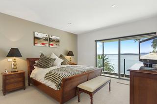 bedroom with ocean view